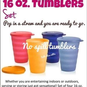 Tupperware 16 oz tumblers